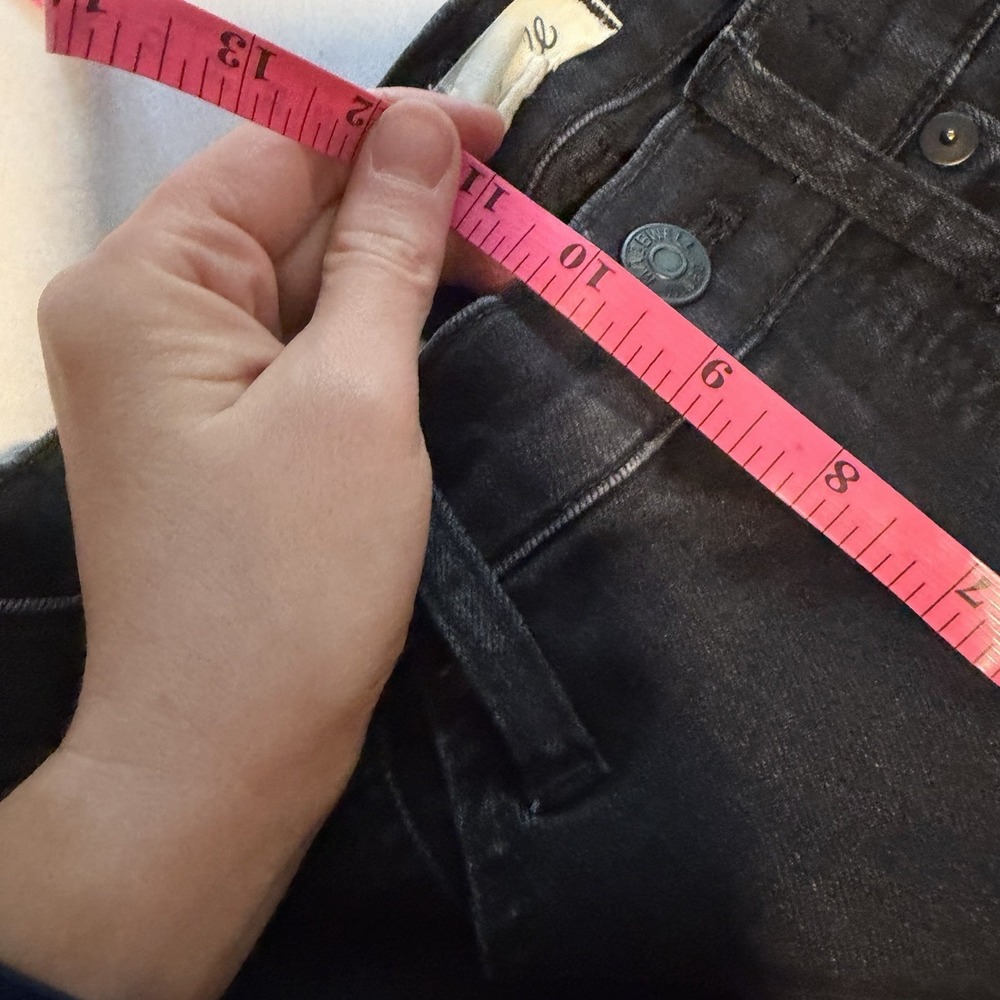 Madewell 10" High Rise Skinny Jeans Black Size 26 - Picture 7 of 9